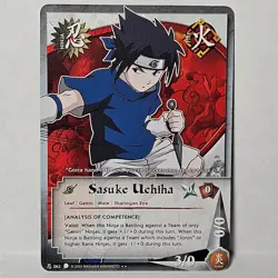 Sasuke Uchiha #062 Rare Naruto TCG CCG Card - Image 1