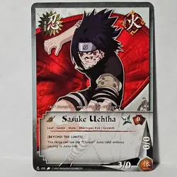 Sasuke Uchiha #155 1st Edition Naruto TCG CCG Card - Image 1