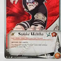 Sasuke Uchiha #155 1st Edition Naruto TCG CCG Card - Image 2