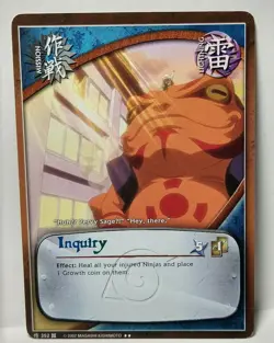 Inquiry #352 1st Edition Rare Rainbow Foil Text Naruto TCG CCG Card - Image 3