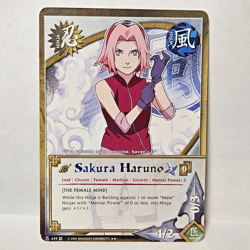 Sakura Haruno #449 1st Edition Rainbow text Naruto TCG CCG Card - Image 1