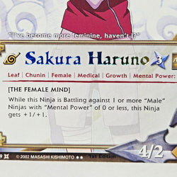 Sakura Haruno #449 1st Edition Rainbow text Naruto TCG CCG Card - Image 3