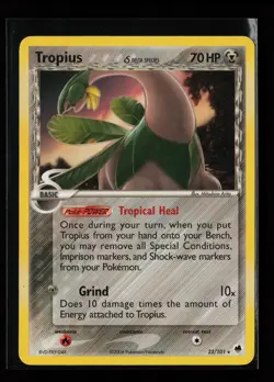 Tropius (Delta Species) 23/101 Dragon Frontiers Heavily Played Pokemon Card - Image 1