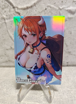 Nami Trading Card Waifu Goddess Story Anime Girl holo Karte Manga Full Art - Image 1