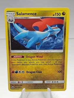 Pokemon TCG Salamence S&M Celestial Storm 106/168 Cosmos Holo Rare Card - Image 1