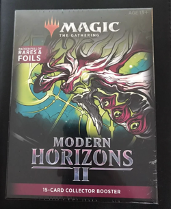 Modern Horizons 2 MTG Magic Collector Booster Pack 1x Large Cardboard MJ Holding - Image 1