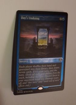 Day's Undoing Etched FOIL NM MTG Commander Masters Magic the Gathering - Image 1