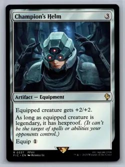 Champion's Helm - 337 - NM - Commander: FINAL FANTASY - MTG - Image 1