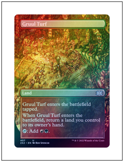 1x Gruul Turf, Borderless Art - Foil, Magic MTG NM - Image 1
