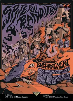 1 x Spiteful Banditry - Borderless Poster - Universes Beyond: The Lord of the Ri - Image 1