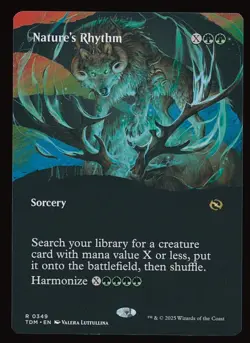 Nature's Rhythm #349 (Borderless) MTG Tarkir: Dragonstorm Magic The Gatherin - Image 1