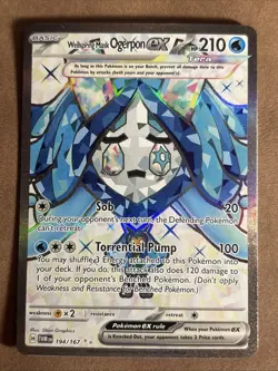 Pokemon Wellspring Mask Ogerpon ex Full Art Twilight Masquerade 194/167 NM - Image 1