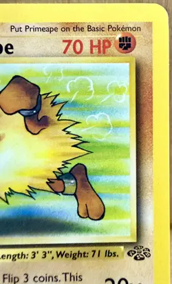 Primeape 43/64 Jungle Set 1st Edition Uncommon 1999 Vintage Pokemon TCG LP/MP - Image 5