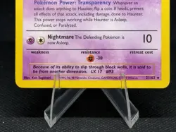 1999 Pokemon TCG Fossil Set Haunter 21/62 Non Holo Rare Card Vintage WOTC NM - Image 3