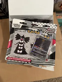 Pokemon TCG Scarlet Violet 10.5 White Flare 3Pk Blister Tech Sticker Collection - Image 1