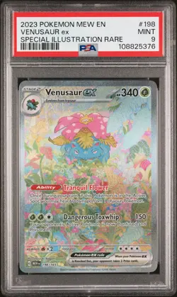 2023 Pokemon Mew En-151 #198 Venusaur Ex Special Illustration Rare PSA 9 - Image 1