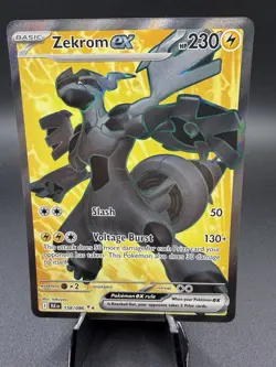Pokemon TCG Black Bolt Zekrom ex 158/86 Ultra Rare - Image 1