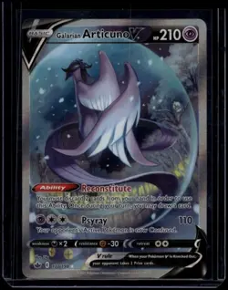 Pokemon TCG Galarian Articuno V 170/198 Chilling Reign Alternate Full Art HP - Image 1