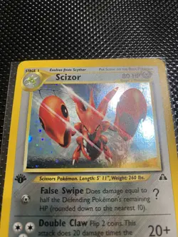 Pokemon Scizor 10/75 Neo Discovery First Edition Holo CLEAN Wizards Of The Coast - Image 2