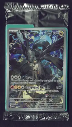 2026 N's Zekrom Ascended Heros ETB Promo Pokemon Center Stamp Sealed - Image 1