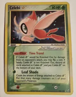 Pokemon Celebi Star 100/100 EX Crystal Guardians Ultra Rare Holo 60 HP 2006 - Image 1