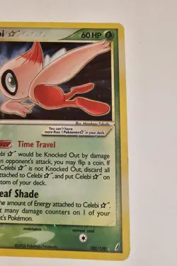 Pokemon Celebi Star 100/100 EX Crystal Guardians Ultra Rare Holo 60 HP 2006 - Image 3