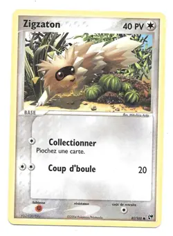Carte Pokemon Zigzaton 85/100 - Ex Tempete de Sable (vf) - Image 1