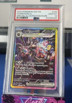 2024 POKEMON SSP EN-SURGING SPARKS SPECIAL ILLUSTRATION RARE HYDREIGON EX PSA 10 - Image 1
