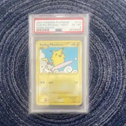 Pokemon Surfing Pikachu Rising Rivals Holo PSA 6 - Image 1