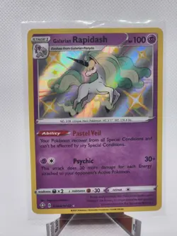 NM-Mint Galarian Rapidash - SV048/SV122 - Shiny Holo Rare Pokemon Shining Fates: - Image 1