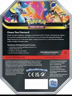 2 Pokemon TCG Mega Charizard X + Y ex Tin Bundle Sealed New - Image 4