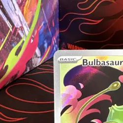 Pokemon Bulbasaur 133/132 Me01: Mega Evolution Full Art Holo Basic 80 HP - Image 2