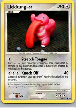 Pokemon Lickitung Platinum 80/127 Near Mint NM - Image 1