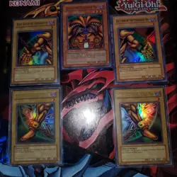 YuGiOh Exodia The Forbidden One Complete Set Original LOB Unlimited Print - Image 1