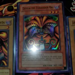 YuGiOh Exodia The Forbidden One Complete Set Original LOB Unlimited Print - Image 2