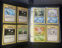 Pokemon 218 Card Binder Lot Vintage WOTC Non Holo Jungle Fossil Base Set 2 - Image 2