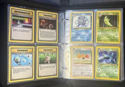 Pokemon 218 Card Binder Lot Vintage WOTC Non Holo Jungle Fossil Base Set 2 - Image 5