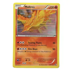 Pokemon Moltres Legendary Treasures 22/113 Holo TCG Black & White Rare Card - Image 1