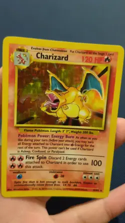 Charizard 4/102 Base Set Holo Rare Pokemon Card - Not Psa - Holy Grail Card - Image 2