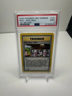 Moo-Moo Milk PSA 9 1st Edition Neo Genesis #101 2000 Pokemon Card - Image 1