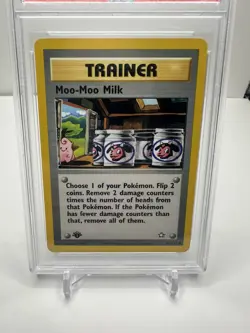 Moo-Moo Milk PSA 9 1st Edition Neo Genesis #101 2000 Pokemon Card - Image 3