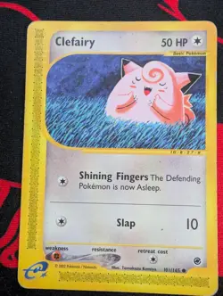 Clefairy Pokemon Card 101/165 Expedition Base Set Regular 101 HP - Image 1