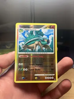 Pokemon 2008 Stormfront Torterra LV. 47 Reverse Holo Rare Card #11/100 - Image 1