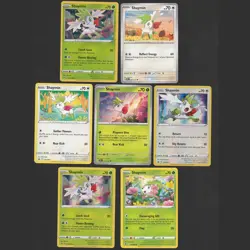 Shaymin Pokemon Card Collection Set of 7 English Cards Cute Grass Type - Image 1