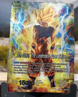 Dragonball Super Leader Card Son Goku the Legendary Super Saiyan TB3-034 UC Foil - Image 1