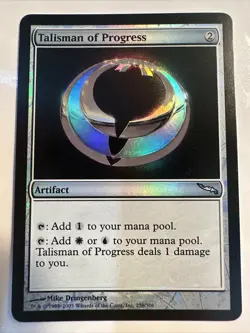 Talisman of Progress FOIL Mirrodin NM Artifact Uncommon CARD - Image 1
