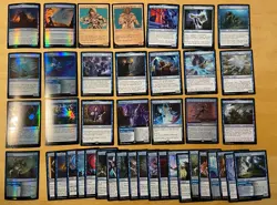 MTG Lot Of 42 Battle For Baldur’s Gate BLUE Cards Including FOILS - Image 1
