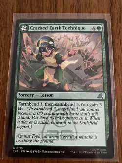 Cracked Earth Technique - Avatar: The Last Airbender - NM TLA MTG - Image 1