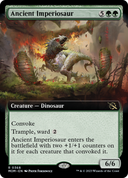 Ancient Imperiosaur (Extended Art) [March of the Machine] Magic MTG - Image 1