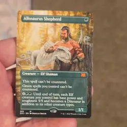 Magic the Gathering Full Art Allosaurus Shepherd. - Image 1